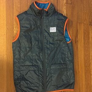 Cotopaxi Mens Vest - Forest Green with Orange Accents